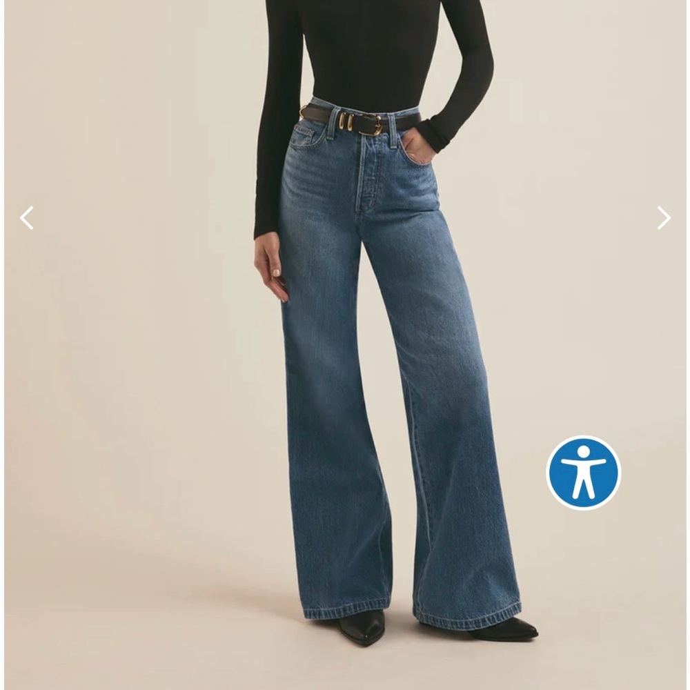 Favorite Daughter Denim Blue Flare Jeans